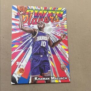 Topps Khaman Maluach Power Players Rookie Card